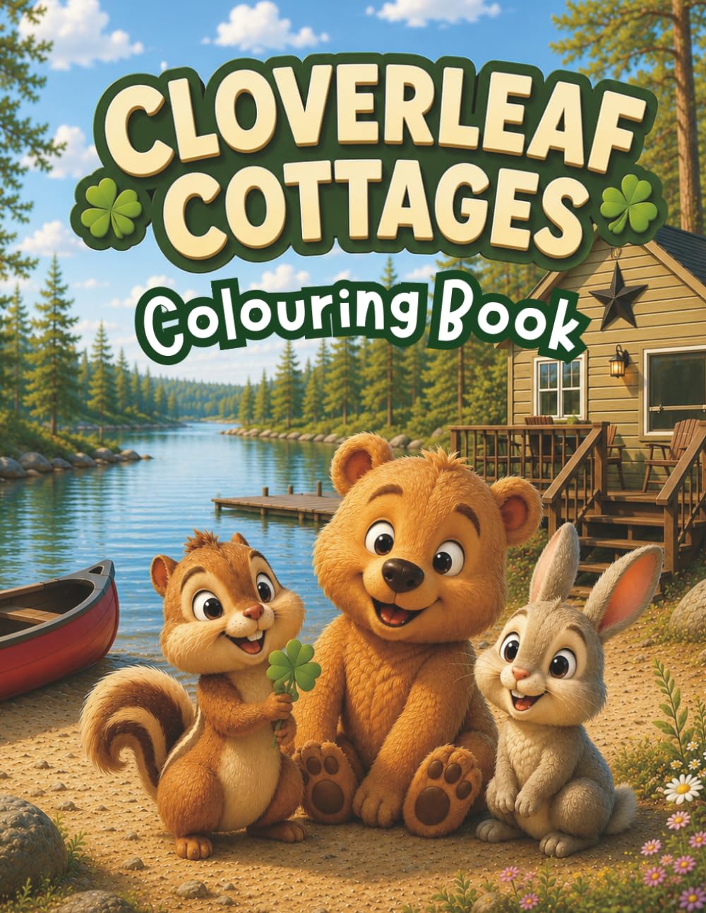Cloverleaf Cottages Colouring Book