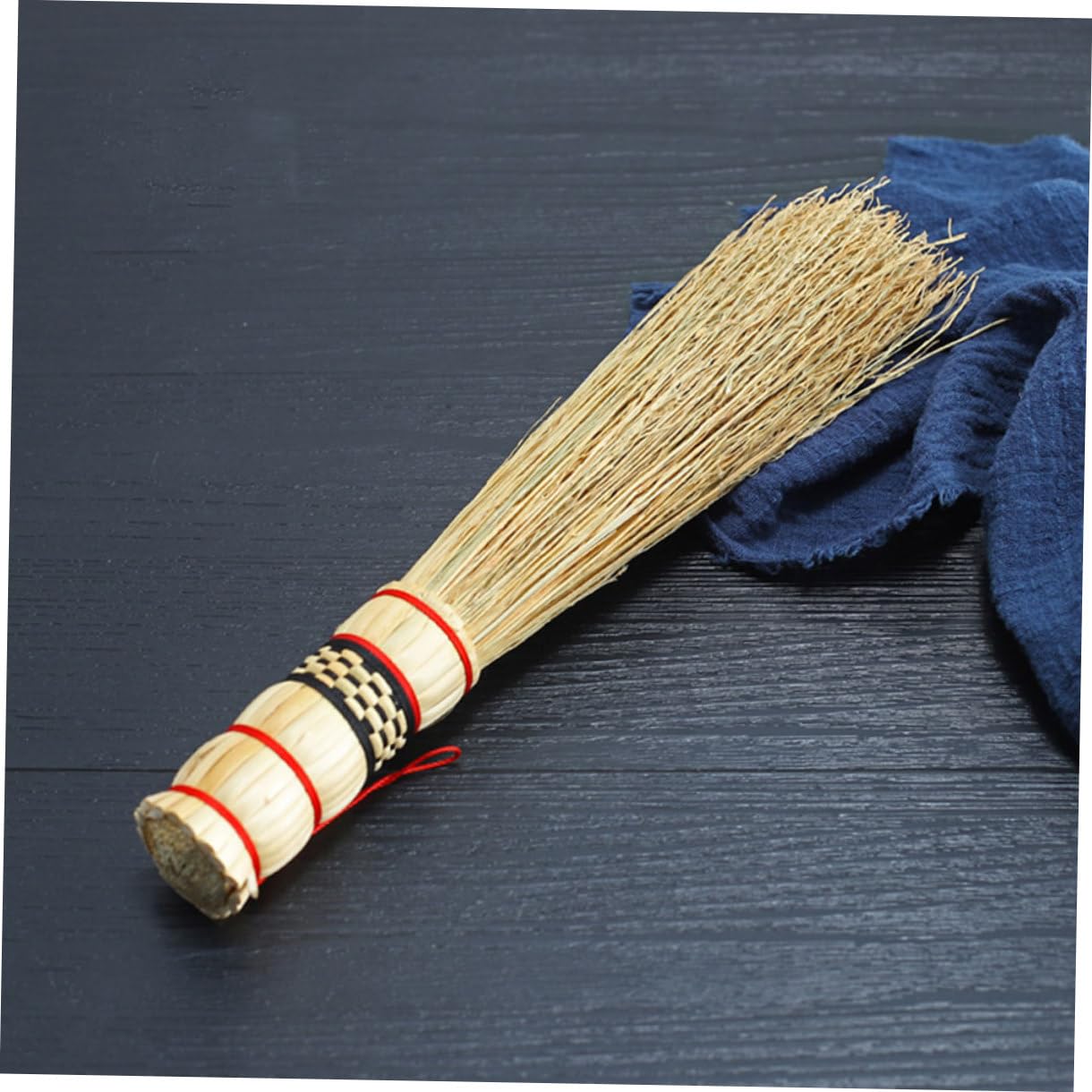 Healeved 3piezas Cepillo De Limpieza para Ollas y Sartenes Escobilla Multiusos Natural De Caña para Cocinas y Utensilios De Cocina Longitud