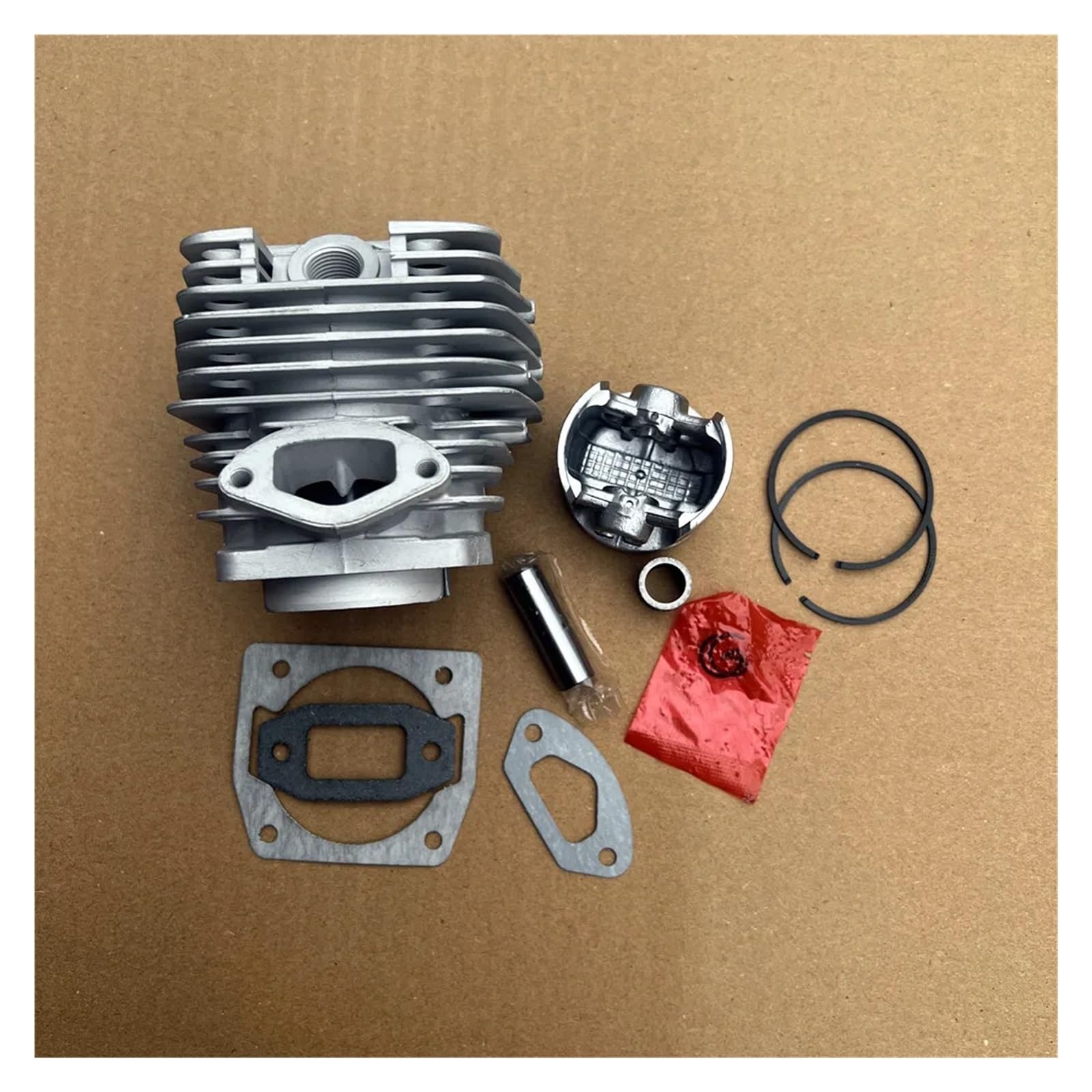 Dingmao Kit de cilindro de 46 mm compatible con motosierra Fpcsp52 Zylinder Anillos de pistón Clips de pasador Conjunto de junta