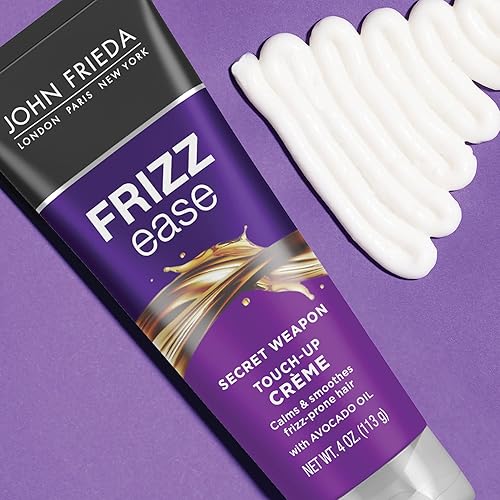 Miniatura 5 de John Frieda Frizz Ease Secret Weapon - Crema de retoque de armas, crema suavizante para Flyaways, sin encrespamiento y puntas abiertas, infundida