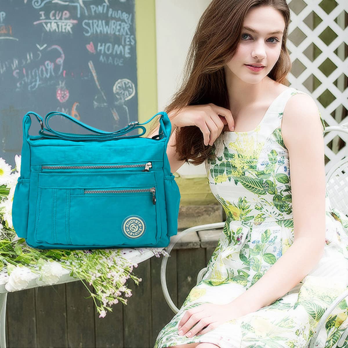 NICOLE & DORIS Women Handbags Shoulder Bag Crossbody Bag Hobo Tote Satchel Purse Waterproof Nylon