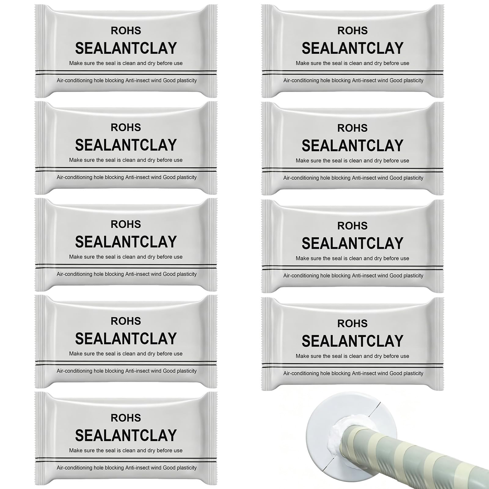 8 Pack Waterproof Sealant Mastic for Air Conditioning Duct Seal