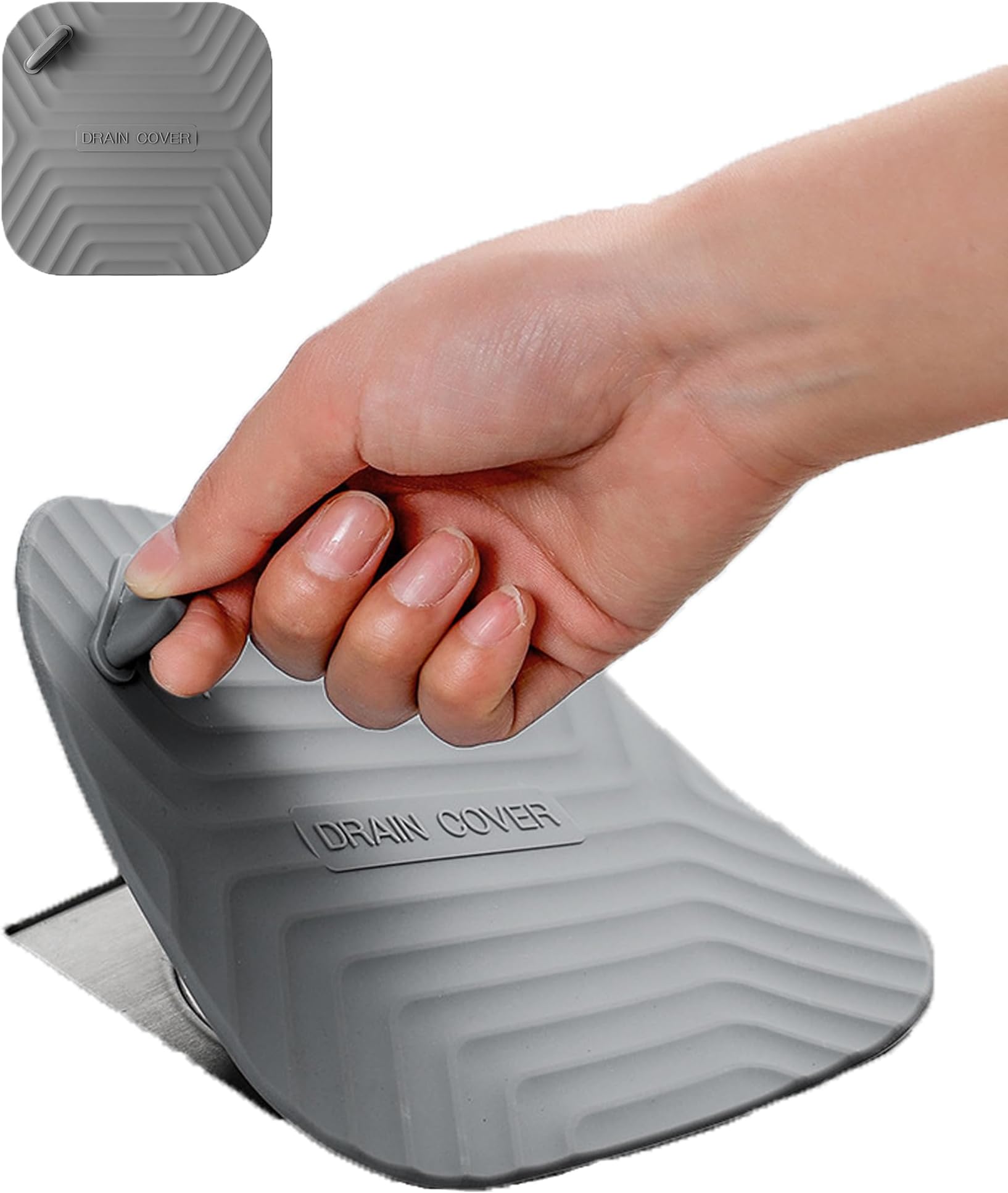 Shower Drain Cover, Silicone Floor Drain Cover, Shower Drain Stopper Matt to Prevent Drain Odor