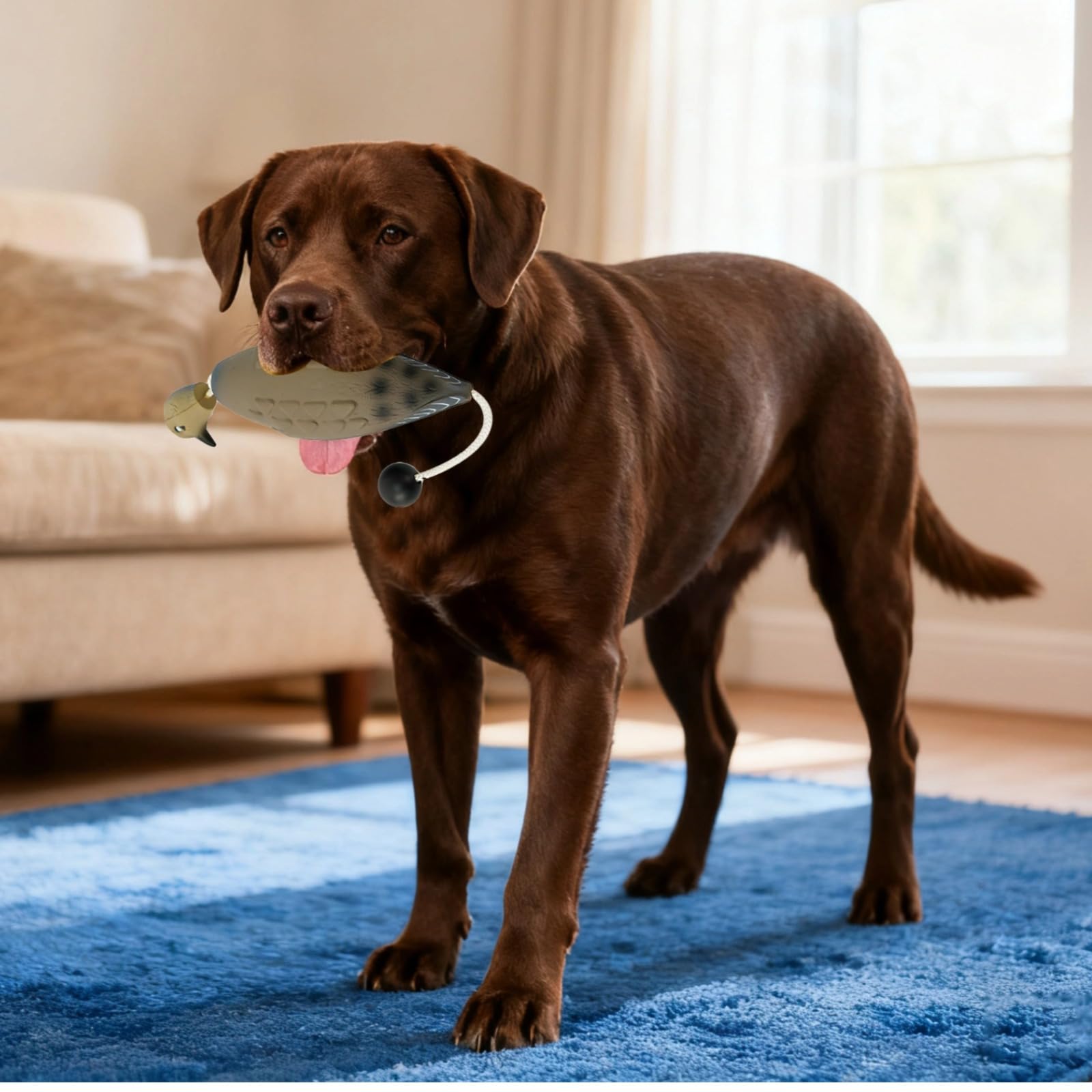 Générique 2 pièces leurres de Colombe, Jouet de Rapport pour Chien, leurre EVA résistant aux mordillages, Doux pour Les Dents, Flotte sur l'eau et au Sol, conseillé par des éducateurs canins