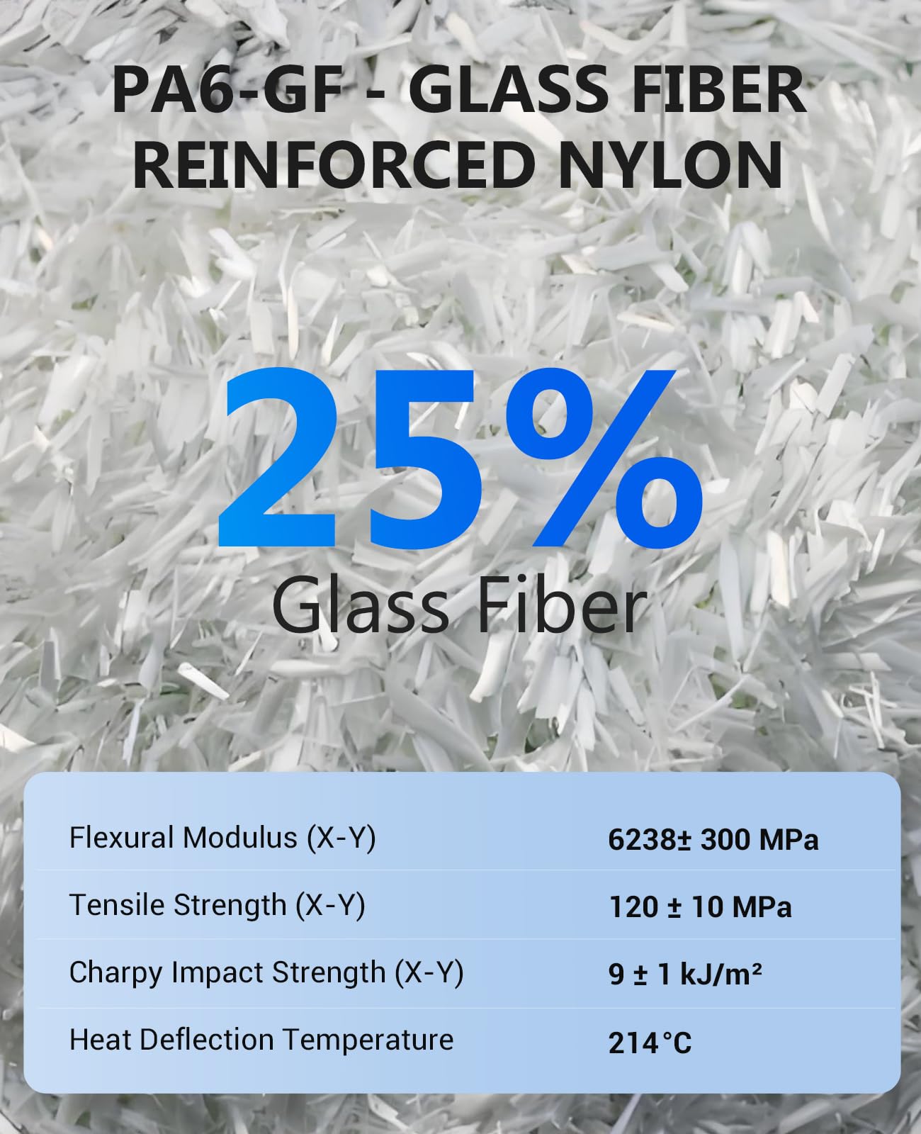 JAYO PA6-GF filament do druku 3D, 1,75 mm, 500 g, czarny