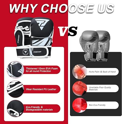 Miniatura 5 de Guantes MMA para Sparring Grappling, guantes híbridos de palma abierta para artes marciales, soporte de muñeca de cuero Maya, lucha contra deportes
