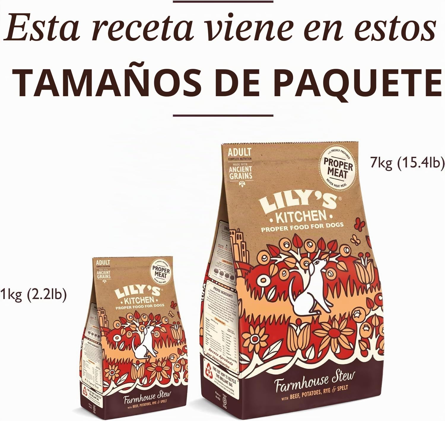 Lily's Kitchen Pienso Seco para Perros Ancient Grains Vacuno con Patatas 7kg