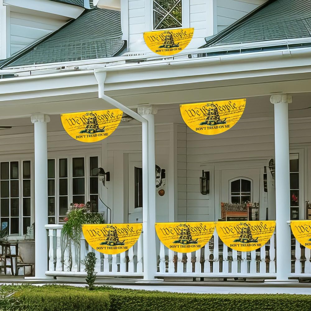 Gadsden Don't Tread On Me We The People Non-Pleated Fan Flag MLN2636FL, 1.5x3 ft, 1 Pack