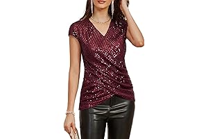 Blusas de fiesta con lentejuelas y brillo para mujer, blusa con lentejuelas,...