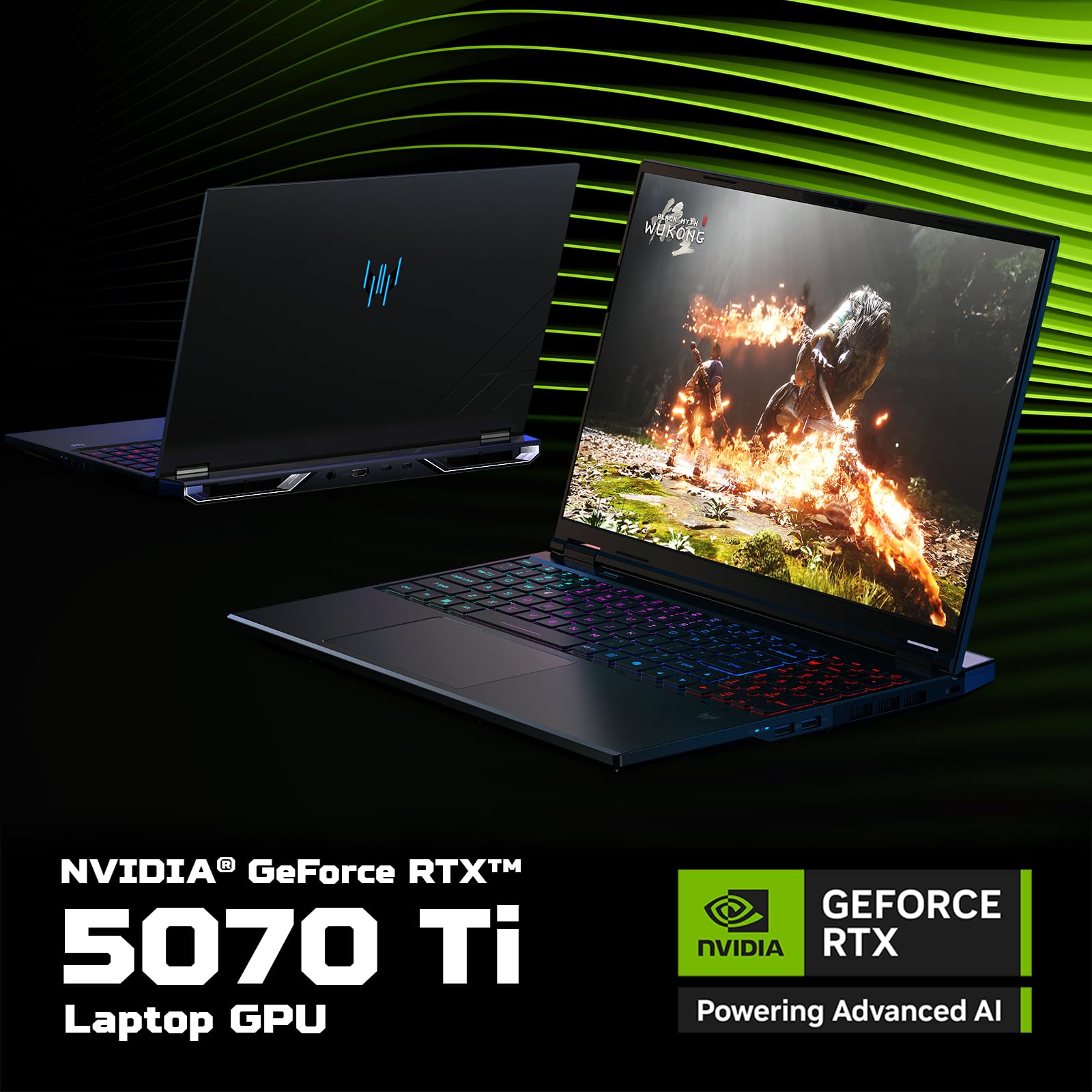Acer Predator Helios Neo 16 AI PHN16-73-92SX Notebook Gaming, NVIDIA GeForce RTX 5070 Ti 12 GB GDDR7, Intel Core Ultra 9 275HX, RAM 32 GB DDR5, 1 TB SSD, Display 16" WQXGA 240 Hz DDS, Windows 11 Home