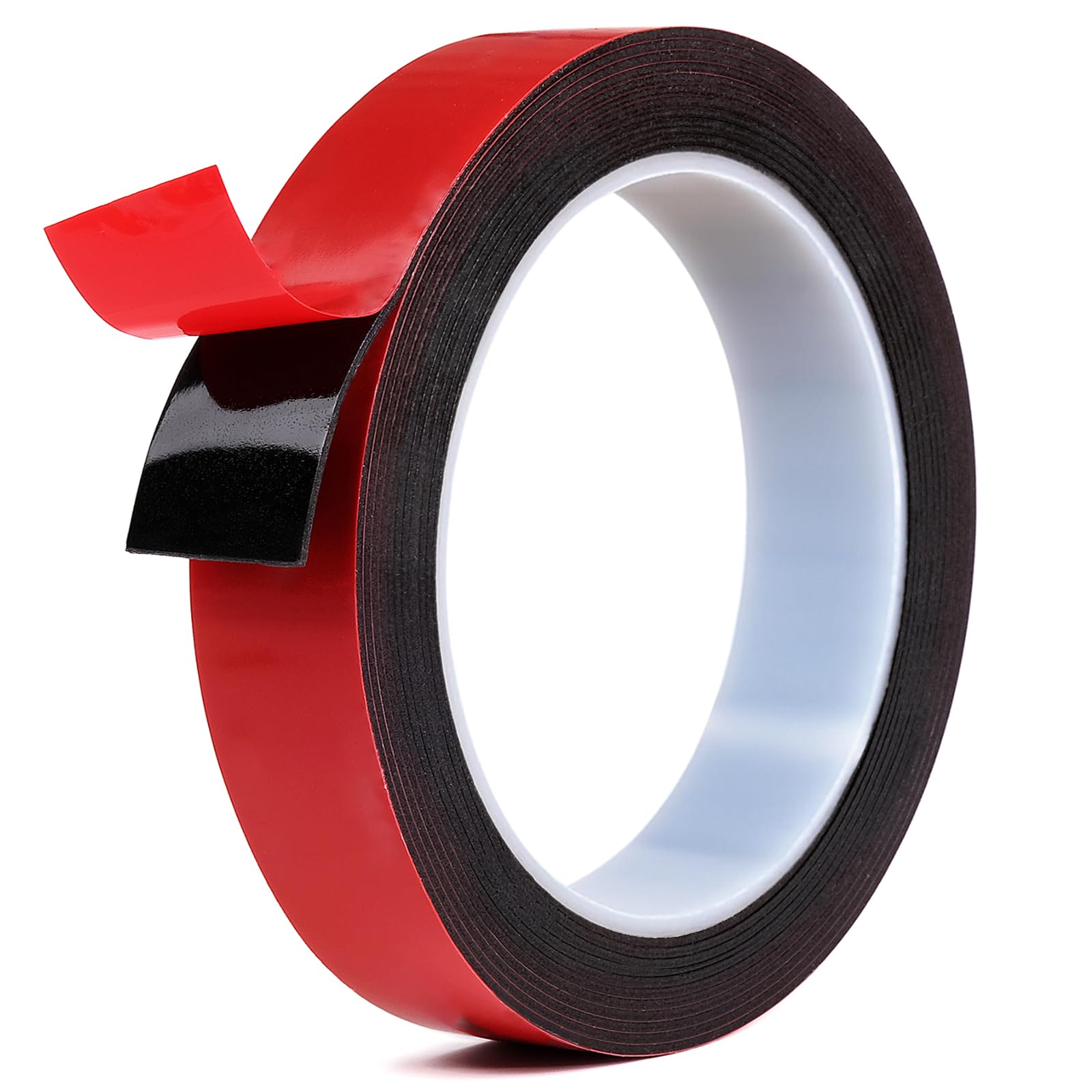 Double Sided Tape Heavy Duty, 20mm x 3.1m, Strong Adhesive, Waterproof Sticky Black Foam, for Mounting, Car, Home and Decor