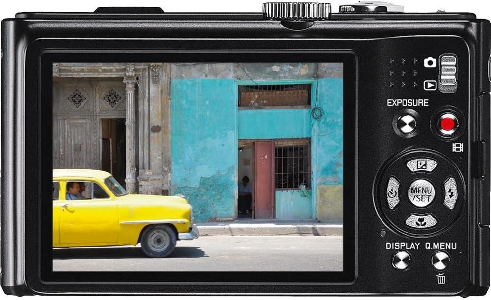 Урд view of Leica V-LUX 20 camera with lens extended