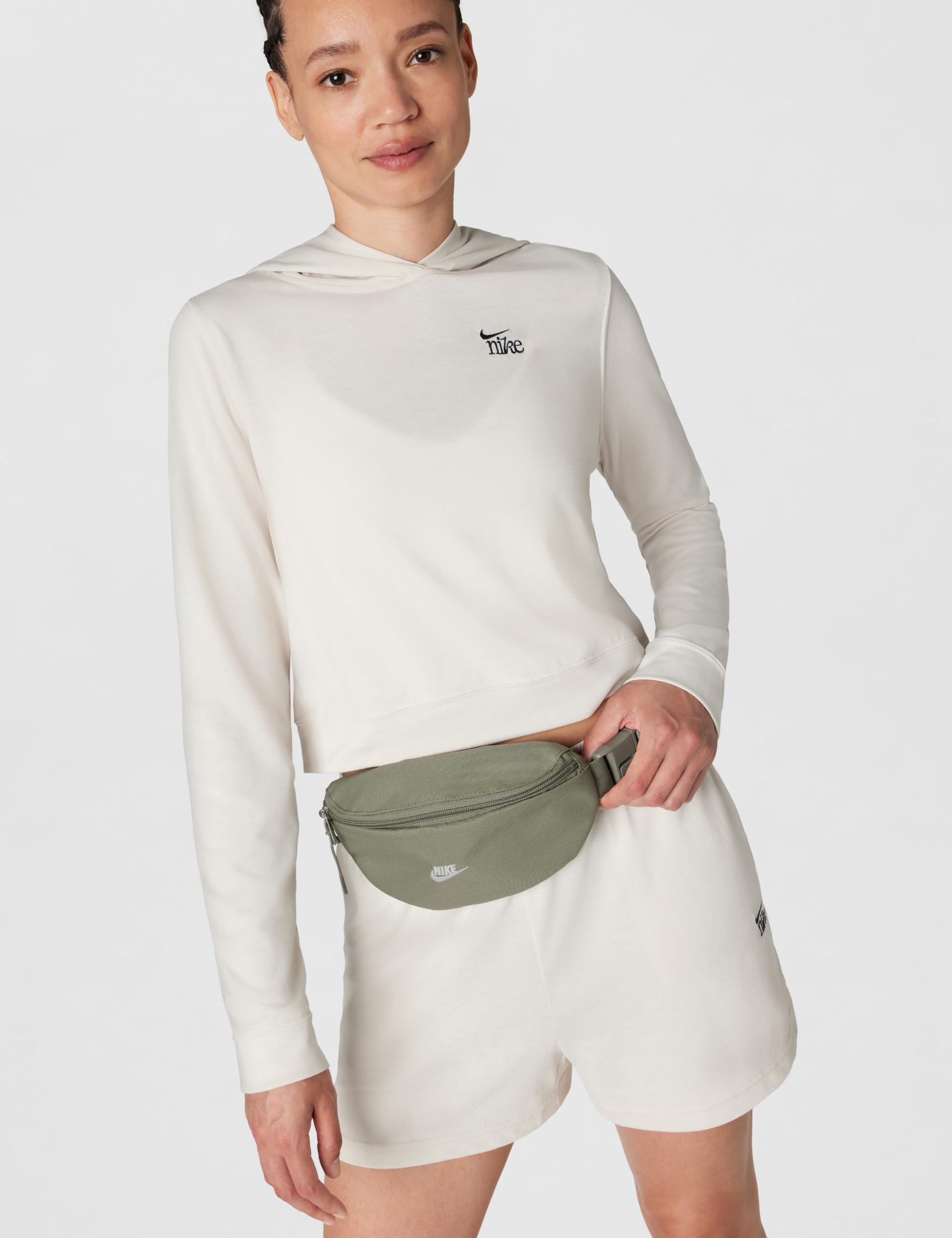 Nike Heritage 2.0 - Marsupio piccolo unisex per adulti (1 L) | Uomini e Donne, Esercito Leggero/Bianco, Small, Heritage - Marsupio 2.0