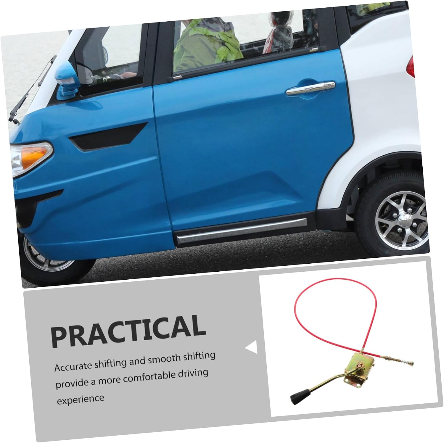 1Set Electric Tricycle Gear Shift Cable Kit Lever Cable for High Low Speed Control Durable User Friendly Design Effortless Installation for Electric Bikes
