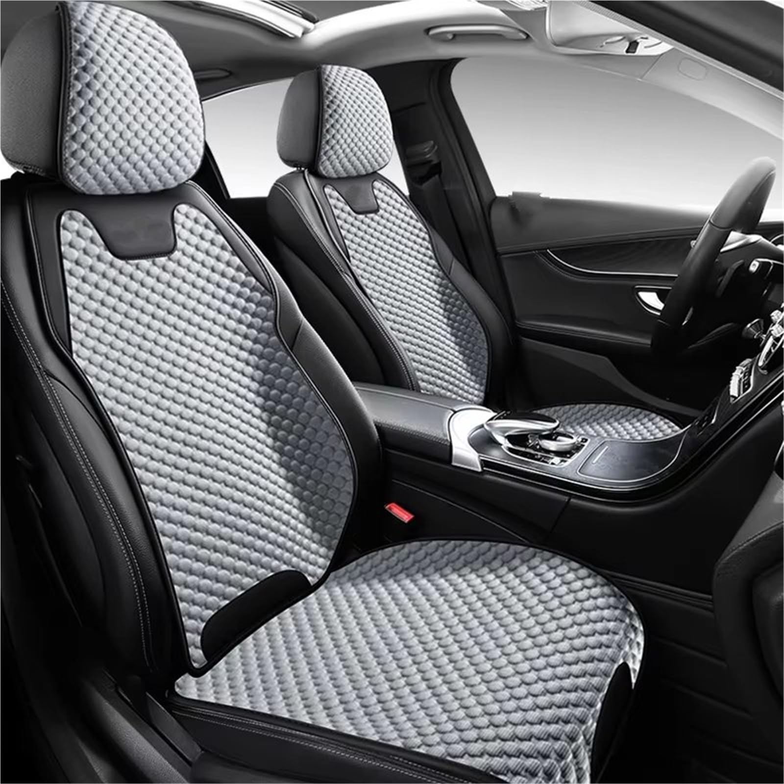 Cuscino per Seggiolino Auto Ice Silk Traspirante Resistente Quattro Stagioni Universale con Fodera Anteriore Singola Divisa Copri Sedile Auto