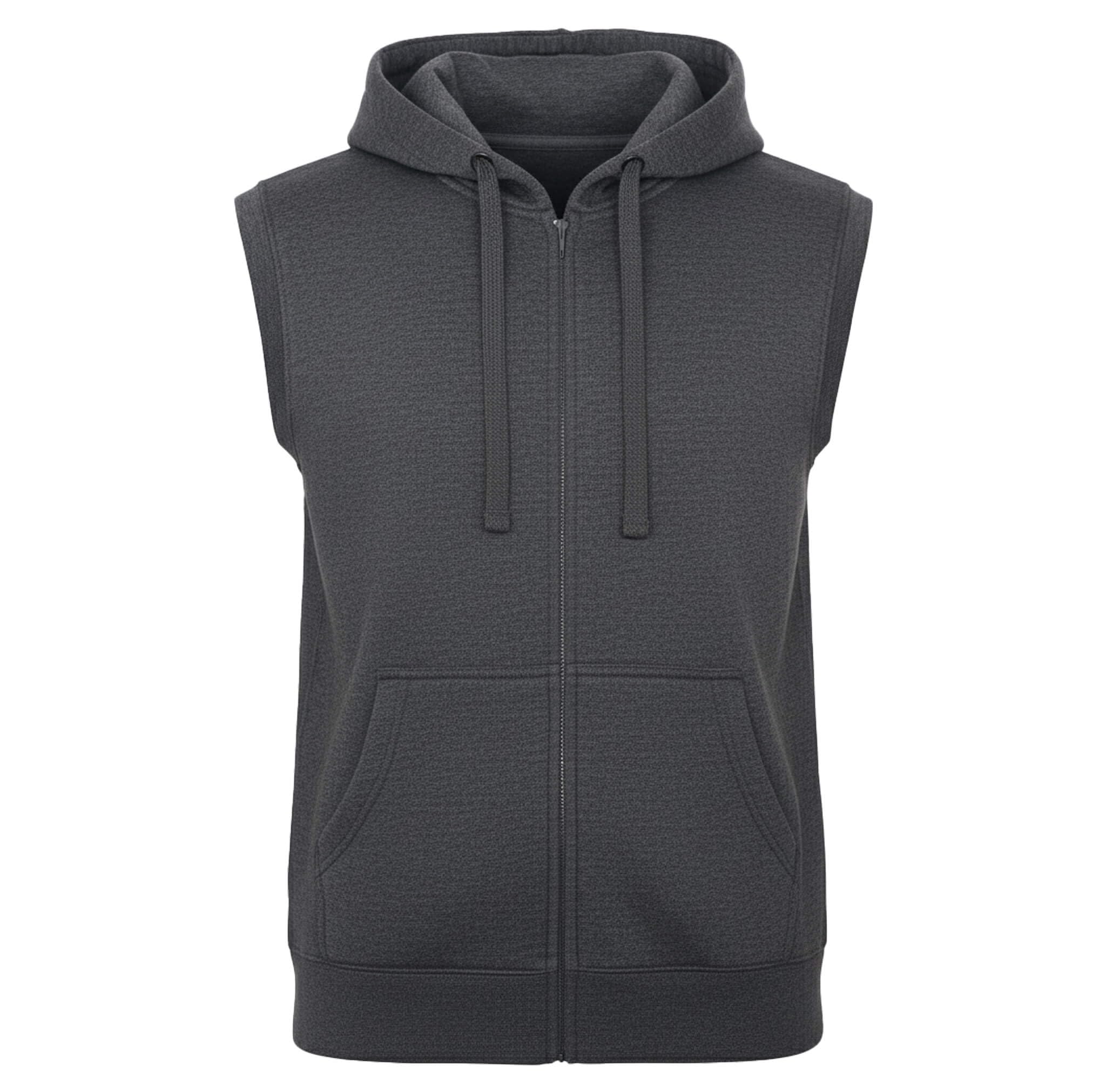 ROCK-IT Apparel Bluza bez rękawów z kapturem dla mężczyzn – z zamkiem błyskawicznym – bluza fitness z kapturem – kamizelka treningowa [rozmiar S-4XL] Koszulka bez rękawów