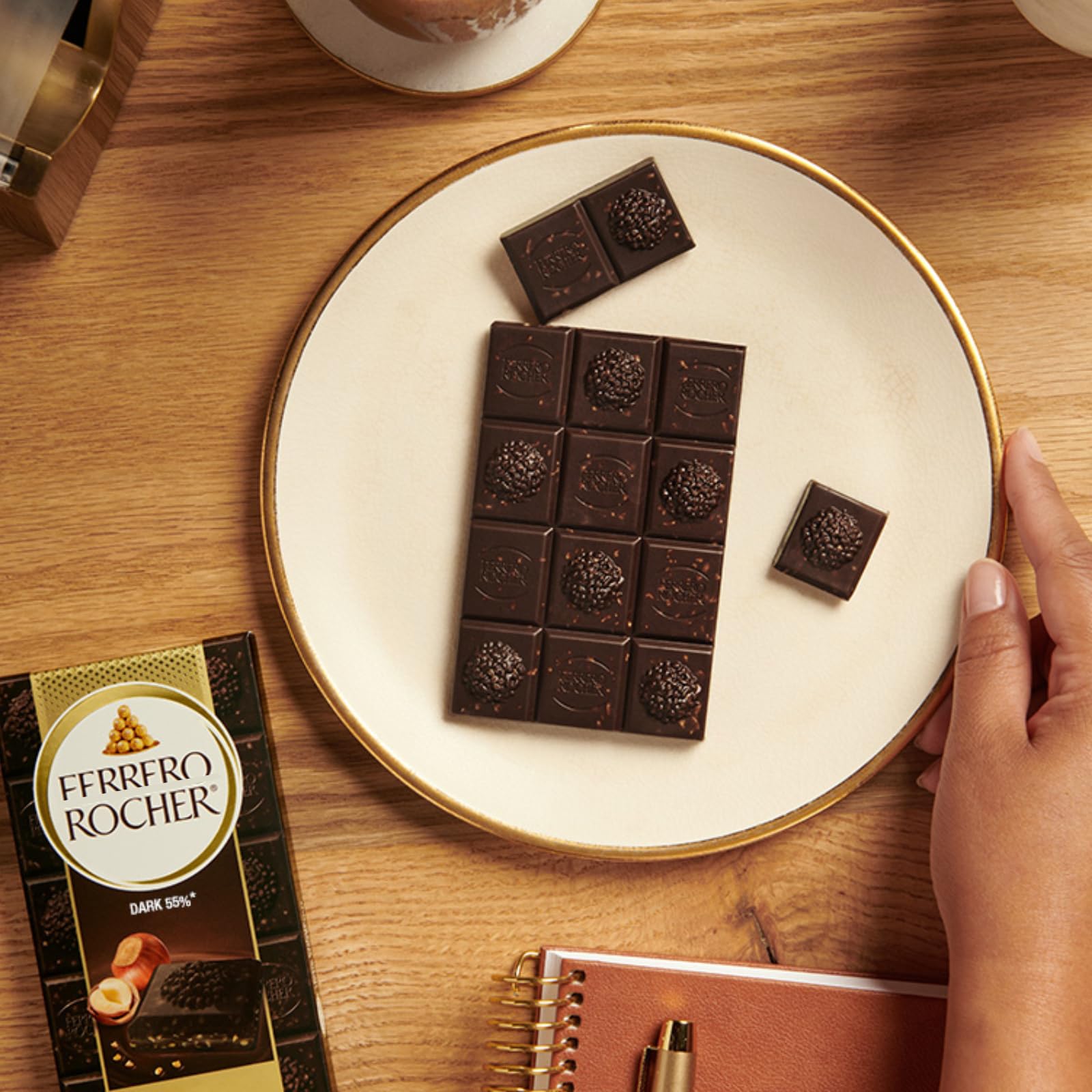Amazon | フェレロ ロシェ ダークチョコレートバー 90g x4個