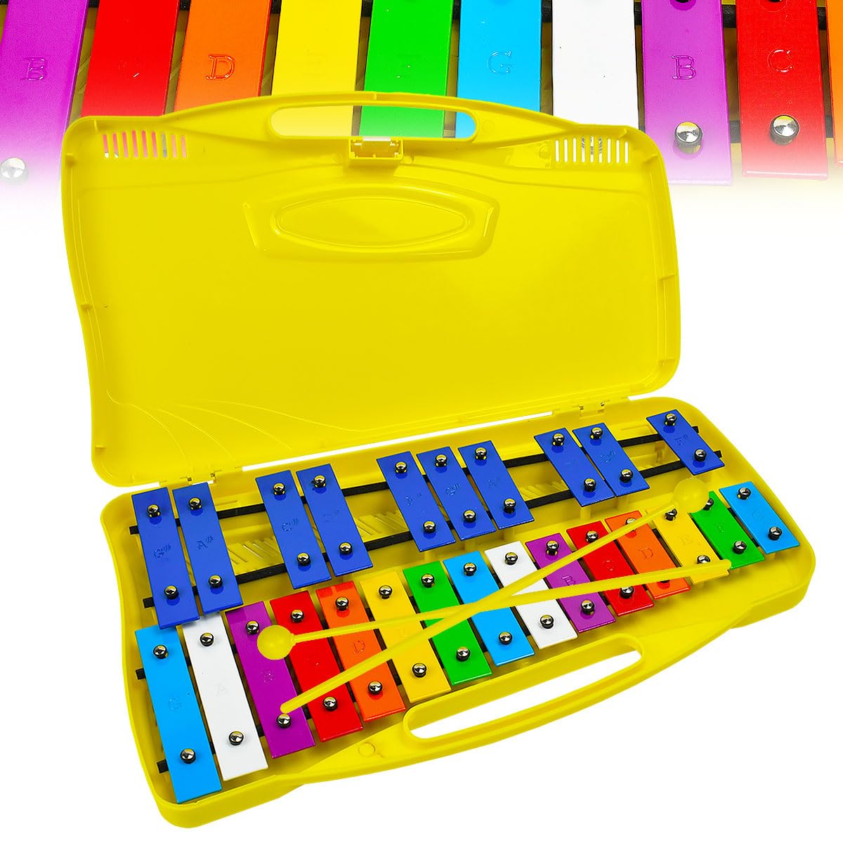 Instrument de percussion jaune