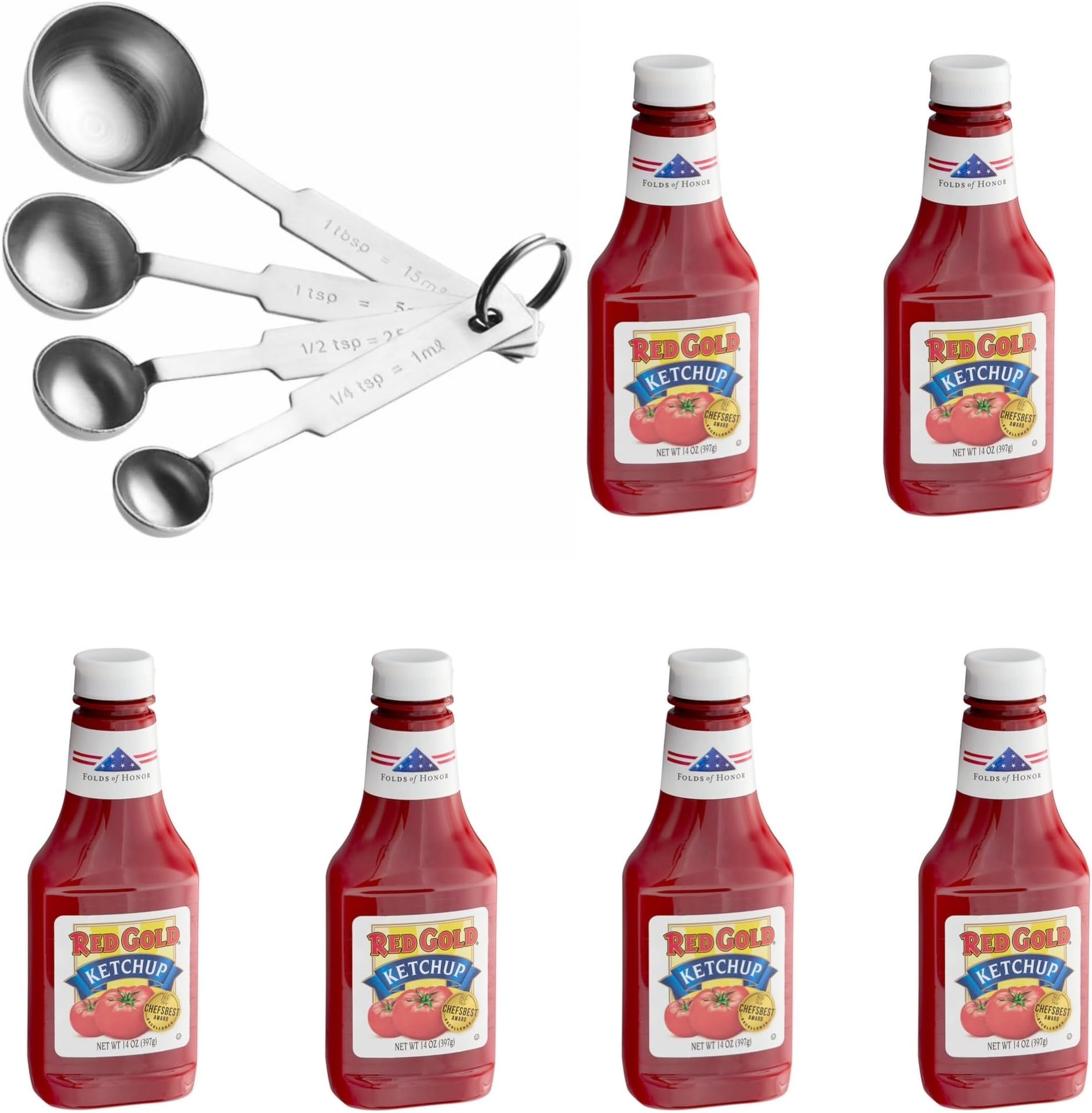 Red Gold Ketchup, Gluten Free, Folds of Honor, 14 Ounce