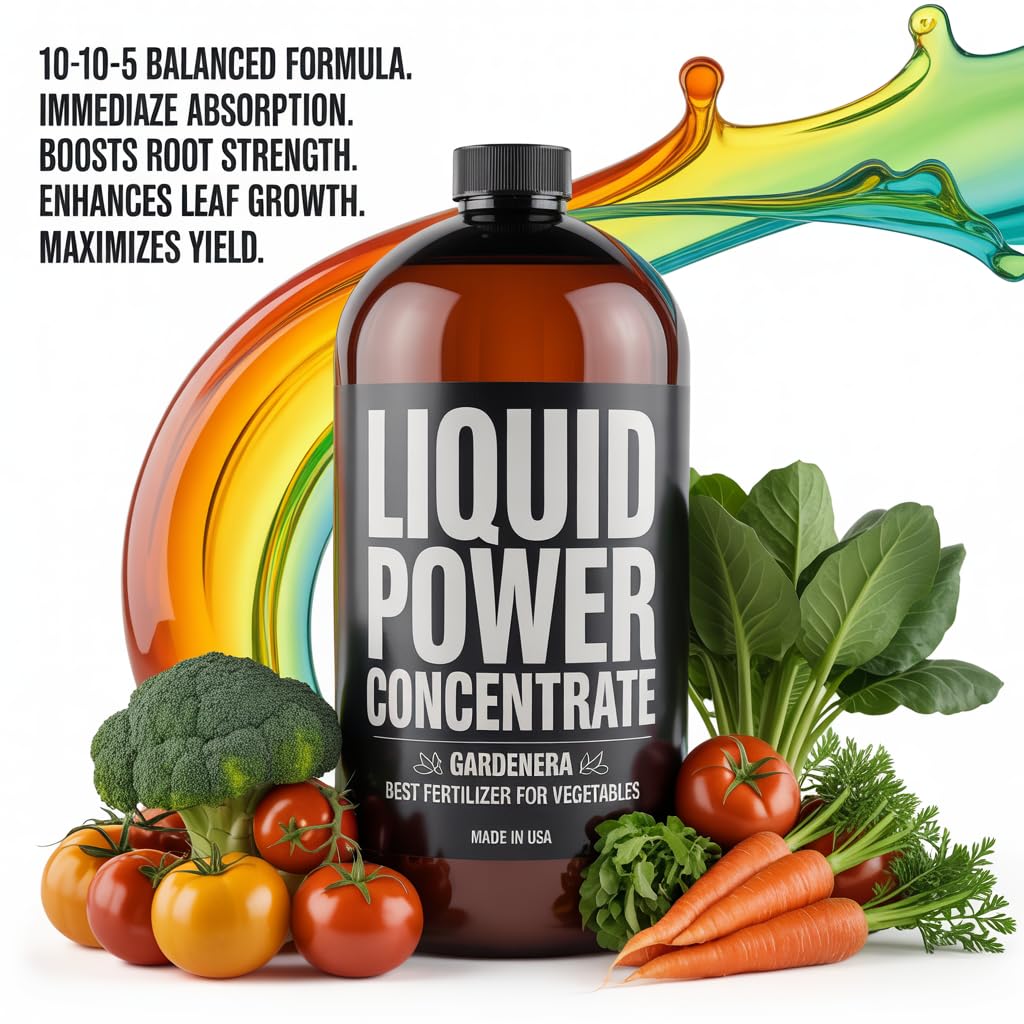 Liquid Power Carrot Fertilizer - Premium Liquid Plant Food for Carrots - Fast-Acting Concentrate for Growth, Strong Roots & High-Yield Harvest - 32 oz - Indoor & Outdoor Use