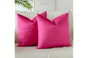 OTOSTAR Hot Pink Velvet Pillow Covers