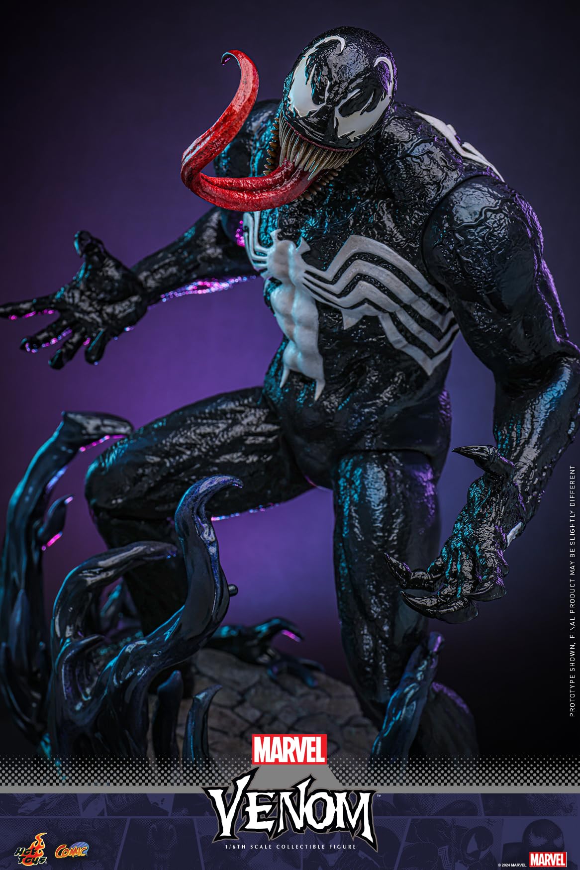 Cómic obra maestra Marvel Comics Venom escala 1/6