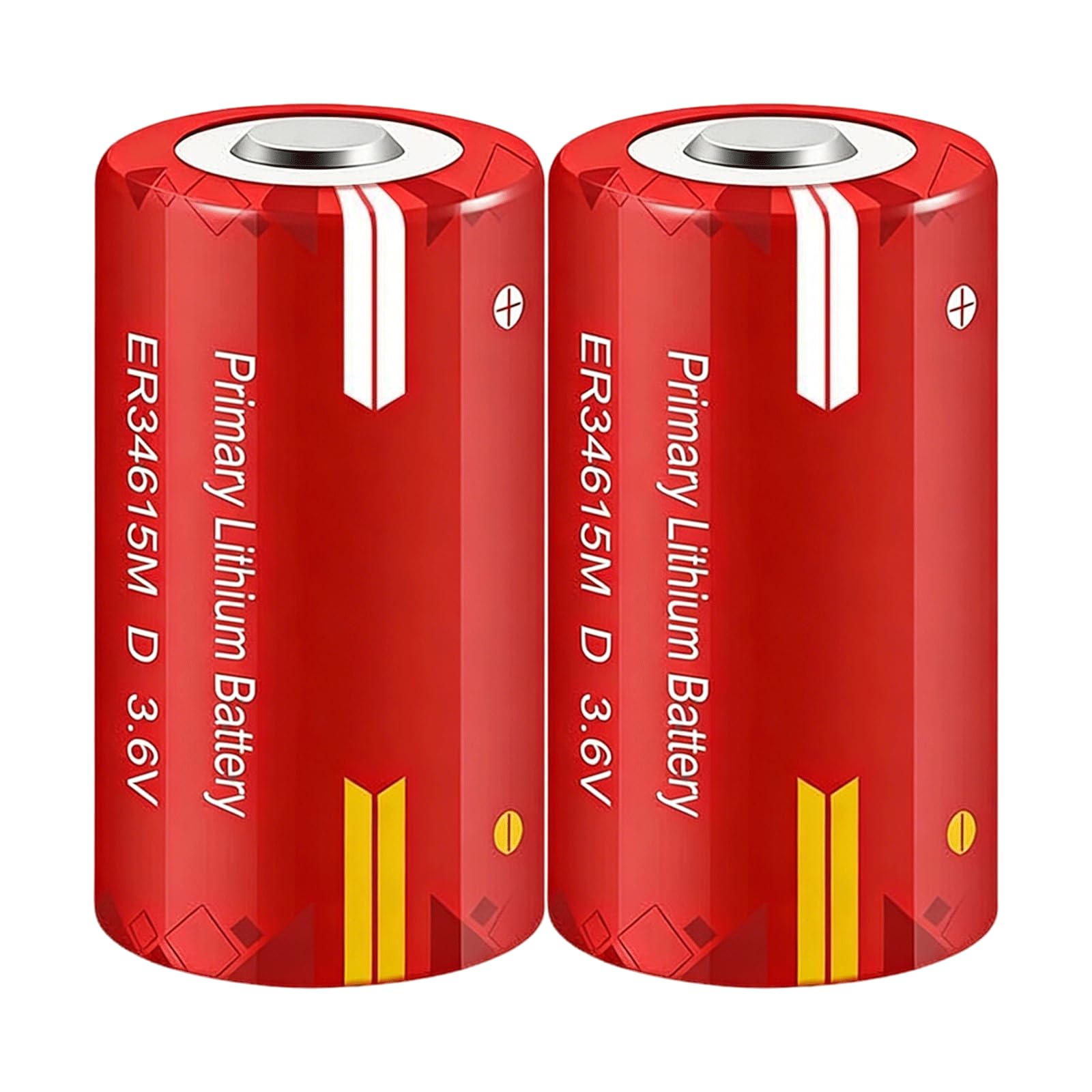XXSTAR 2 Pack ER34615M 3.6V Lithium Battery 14000mAh PLC Industrial Control Battery for Gas Meter GPS Tracker Non Rechargeable