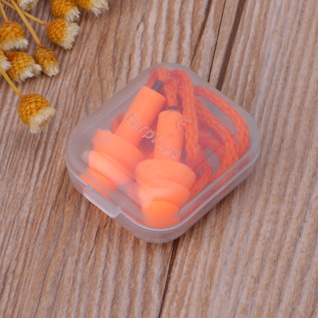 DIIOOMIEEU Soft Silicone Ear Plugs Noise Reduction Caps Earmuffs Hearing for Protecti