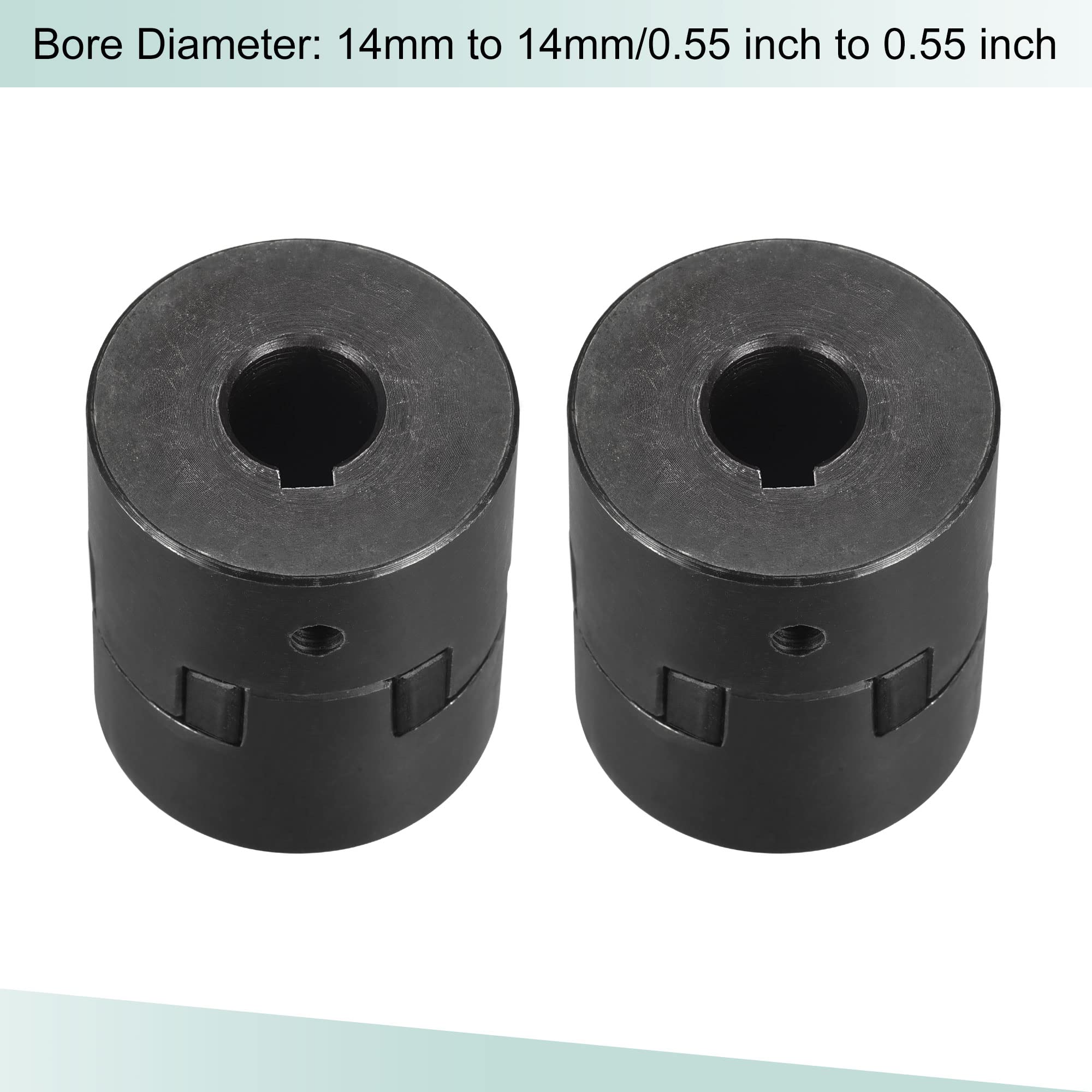 sourcing map Flexibel Kupplung Welle 14mm bis 14mm Motor Kupplungsgelenk 54mmx44.5mm