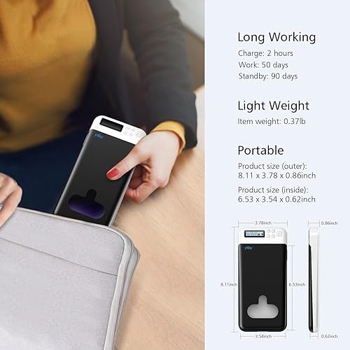 Miniatura 2 de Caja de bloqueo para teléfono celular con temporizador, caja de bloqueo portátil para teléfonos iPhone y Android, temporizador de autocontrol para