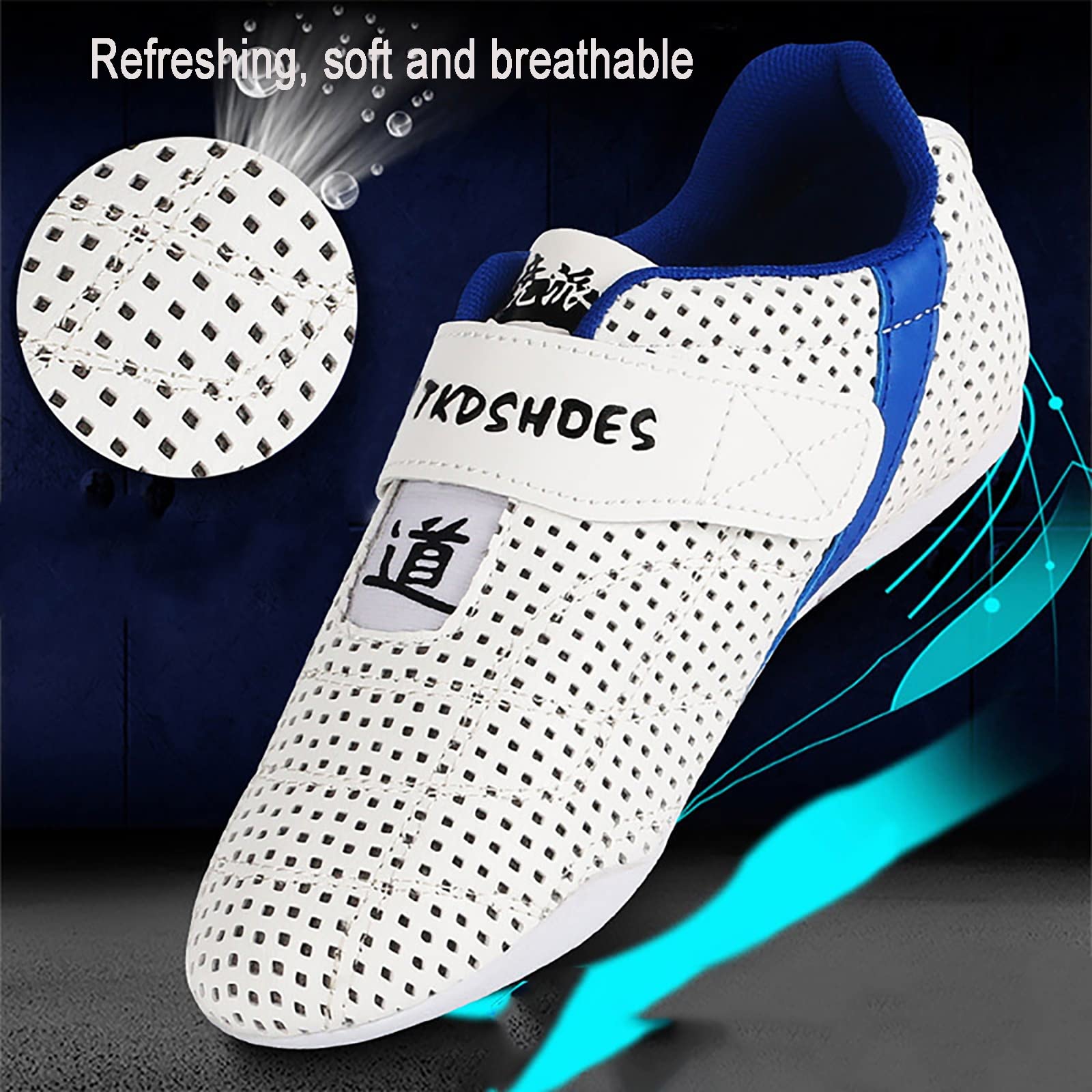 Scarpe Kung Fu Taekwondo Unisex, Scarpe da Ginnastica per Arti Marziali con Suola Morbida in Gomma Traspirante Resistente all'Usura per Donna Uomo, per Scarpe da Allenamento Taichi da Boxe Indoor
