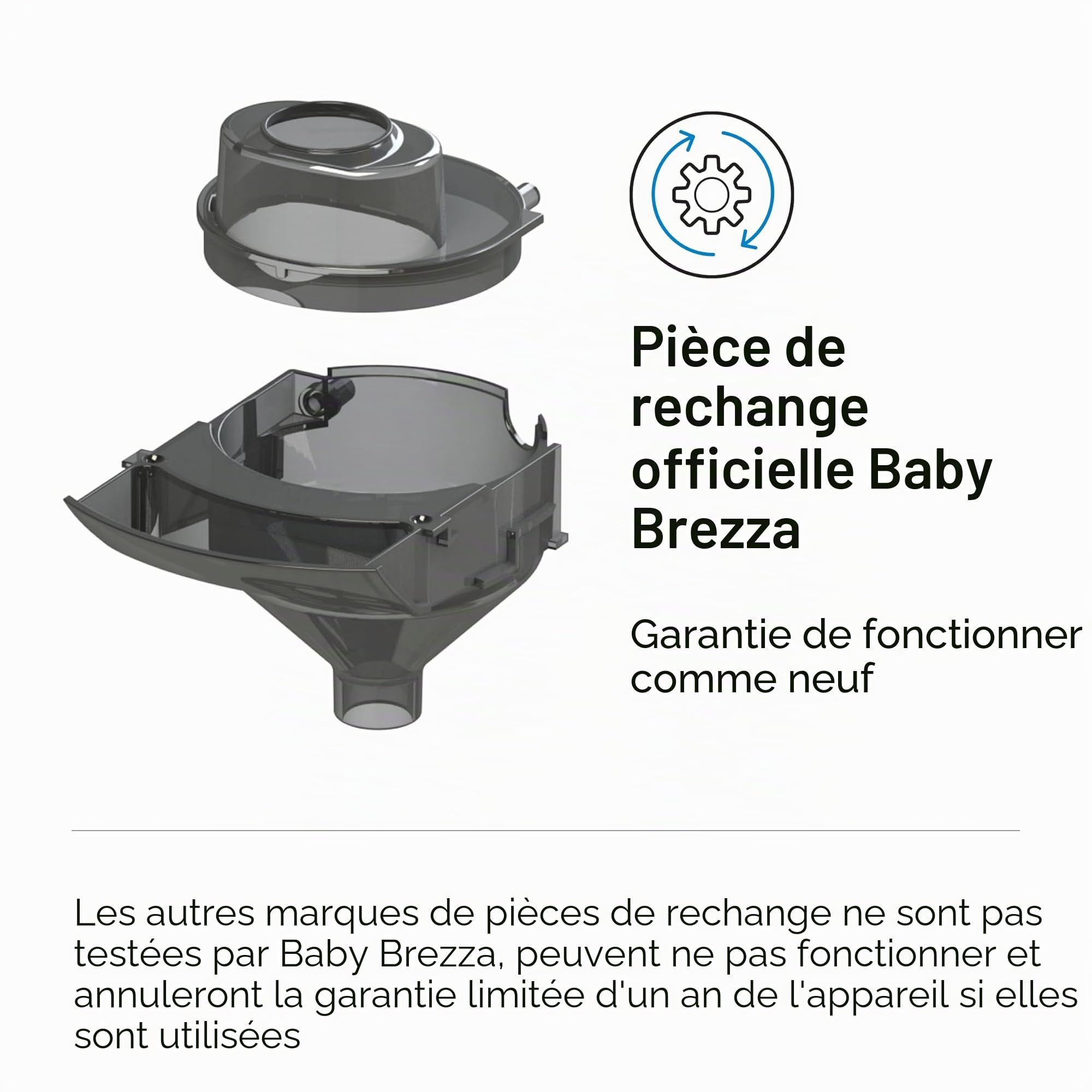 Baby Brezza - Pack entonnoir Formula Pro Advanced