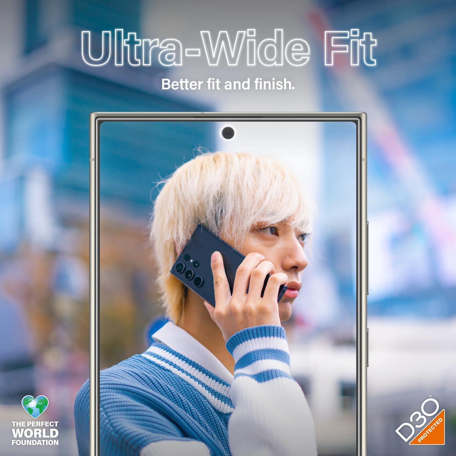 PanzerGlass™ Matrix Protezione Schermo per Samsung Galaxy S24 Ultra - Tecnologia D30, Eco-Sostenibilità, Ultra-Wide Fit