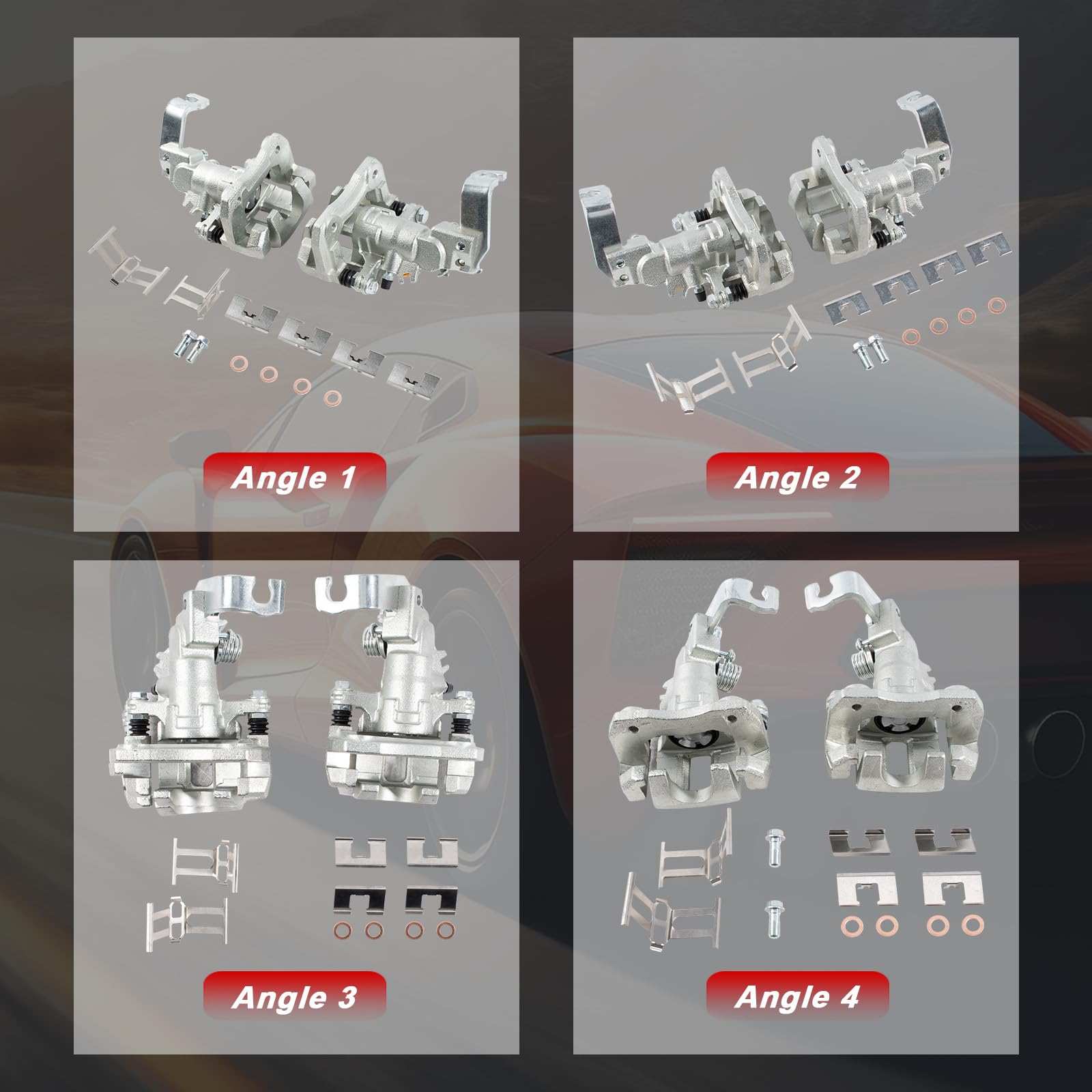 Rear Brake Drum Shoes Spring And Cylinders Kit  6Pc  For Toyota Corolla Non Abs By Transit Auto K8n 100483