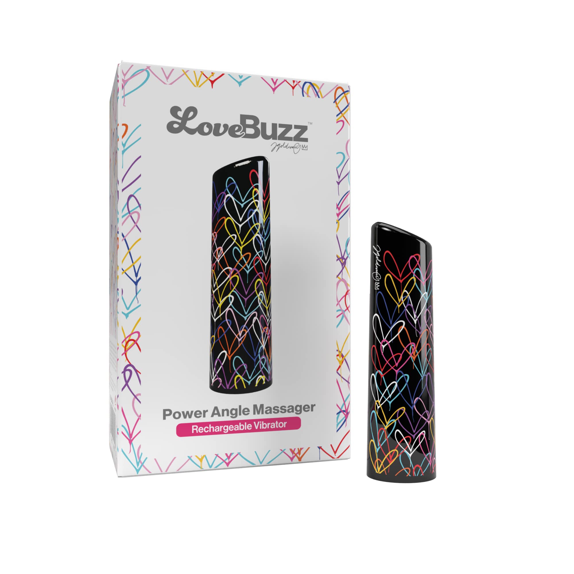 Love Buzz Positive Angle by Screaming O Angled Vibrating Massager for Targeted Pleasure Waterproof Rechargeable Intimacy Toy Body-Safe