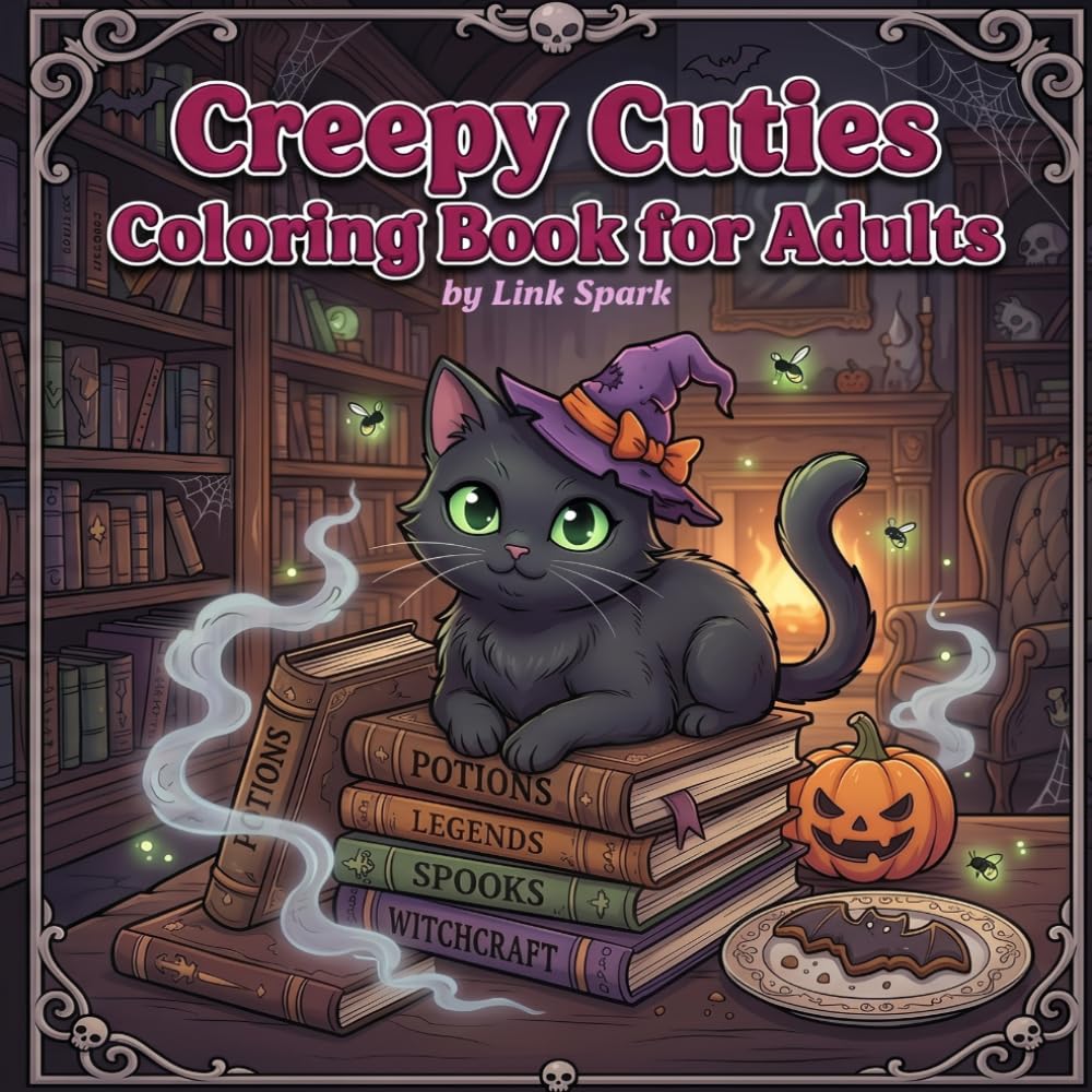 Creepy Cuties Coloring Book for Adults: Cozy Creepy Character Coloring Pages with Spooky Cute Designs and Relaxing Horror Fun