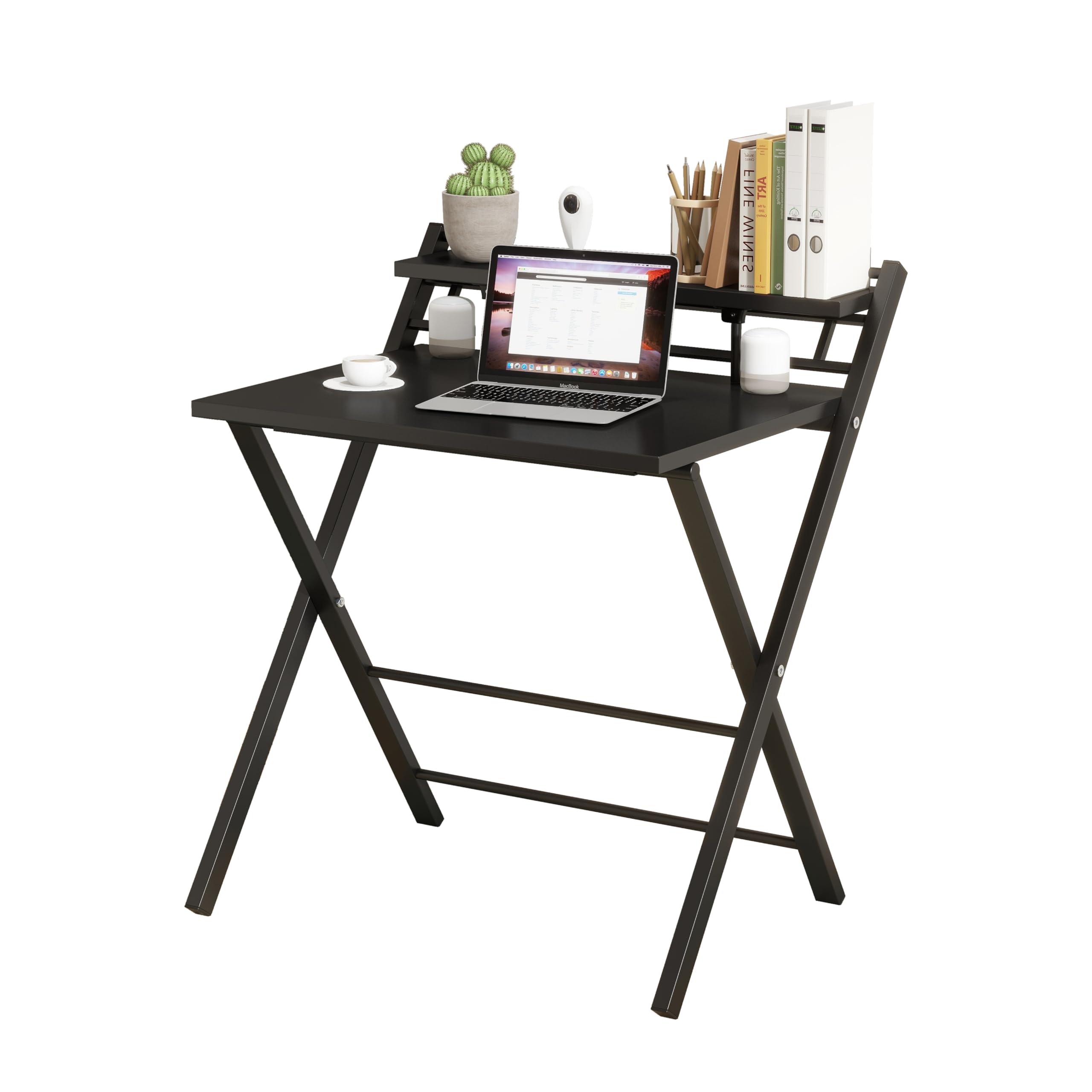 Panana Folding Computer Gaming Desk, Portable Wooden Study Writing Desk ...