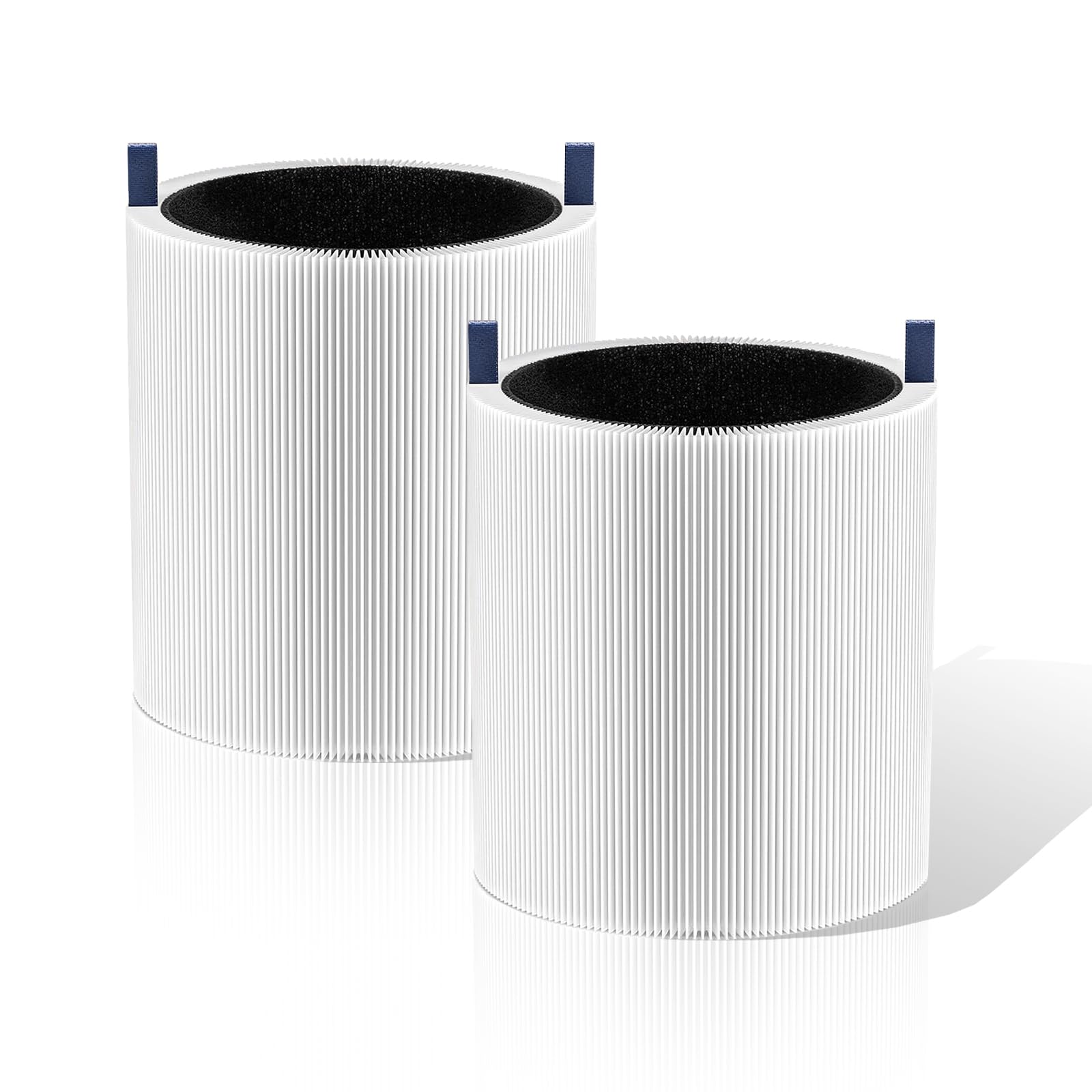511i Max - Juego de 2 filtros de repuesto para purificador de aire Blueair Blue Pure 511i Max Air Purifier, color blanco