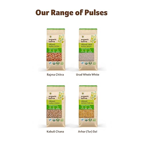 Miniatura 6 de Organic Tattva Urad Dal - Lentejas blancas divididas, 16.76 oz (500 g) con