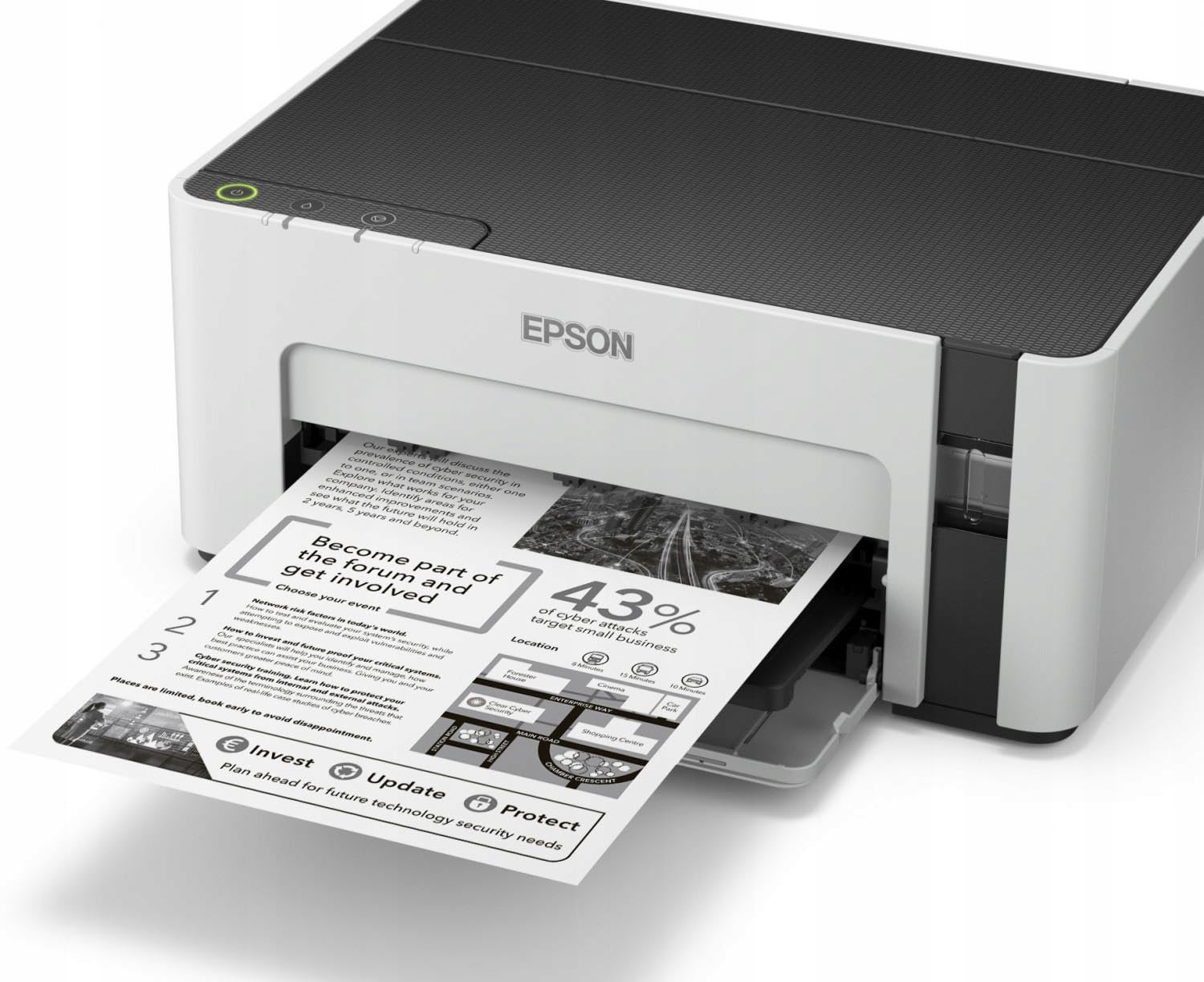 Epson ECO TANK ET M 1100 - Impresora Tinta Blanco y Negro