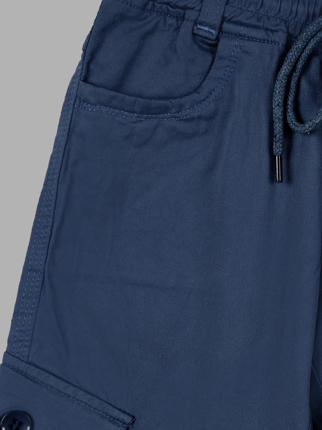 Naughty Ninos Pantalones cargo de algodón verde azulado para niños de 5 a 15 años