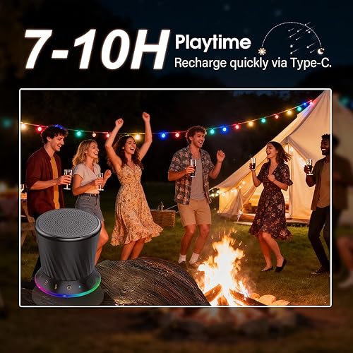 Miniatura 6 de Altavoz de ducha Bluetooth, radio de ducha de 360 HD, sonido envolvente, altavoz Bluetooth portátil con ventosa y micrófono para