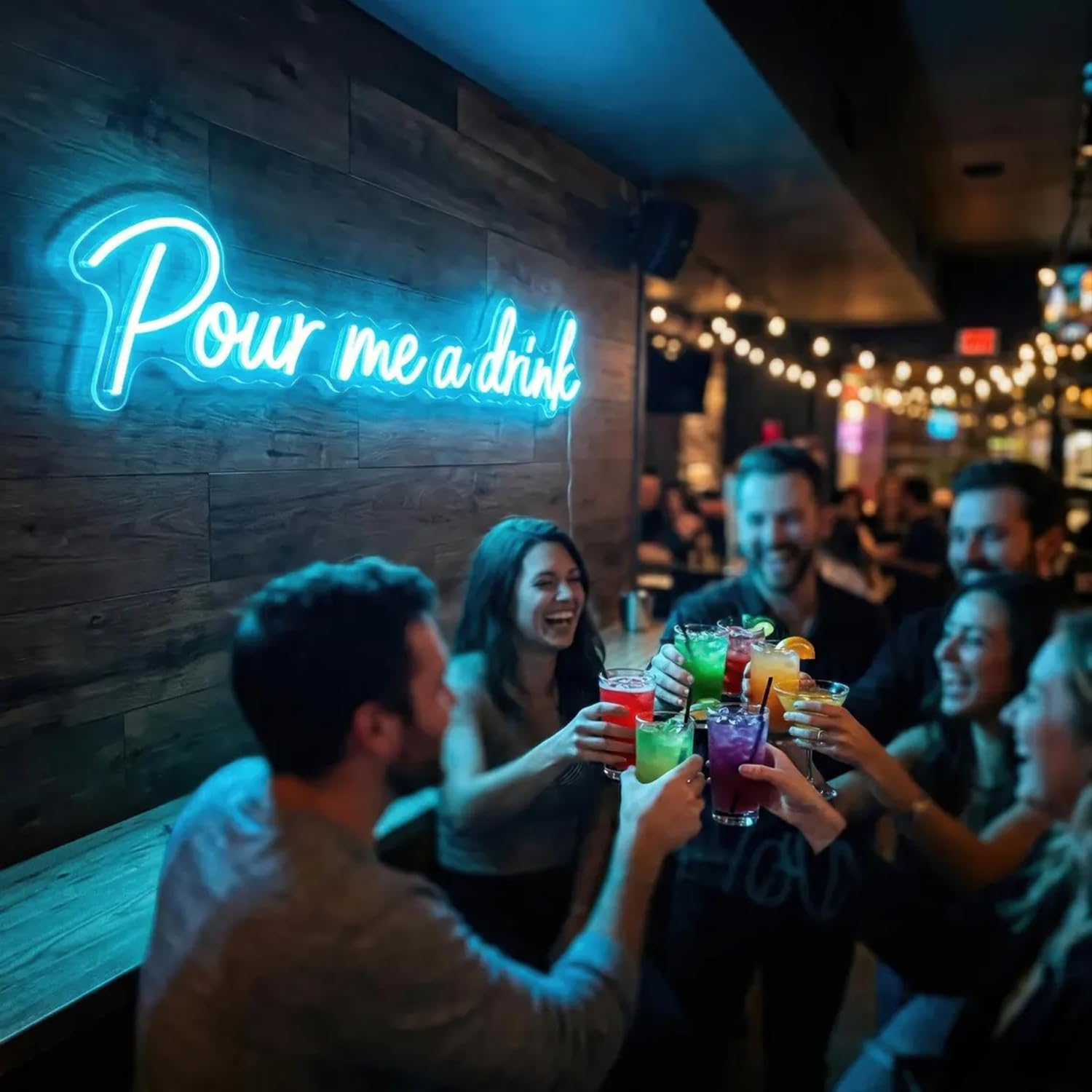 Aslanka Insegne luminose al neon, Scritta Neon Led Personalizzabile, Insegna Luminosa Nome Neon Personalizzata Decorazione da Parete, Bar, Camera da Letto, Matrimonio, Compleanno, Casa, Salone,Regalo