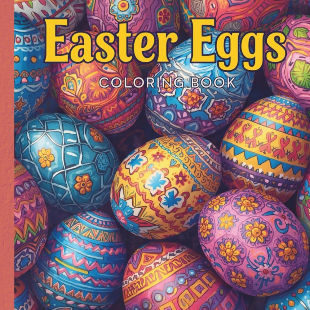 Easter Eggs Coloring Book