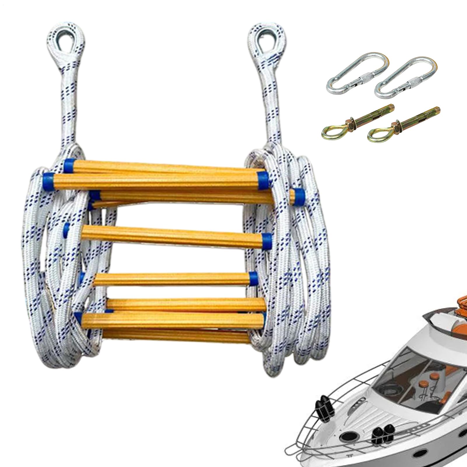 Escalera De Cuerda para Barcos Escalera Abatible para Embarcación