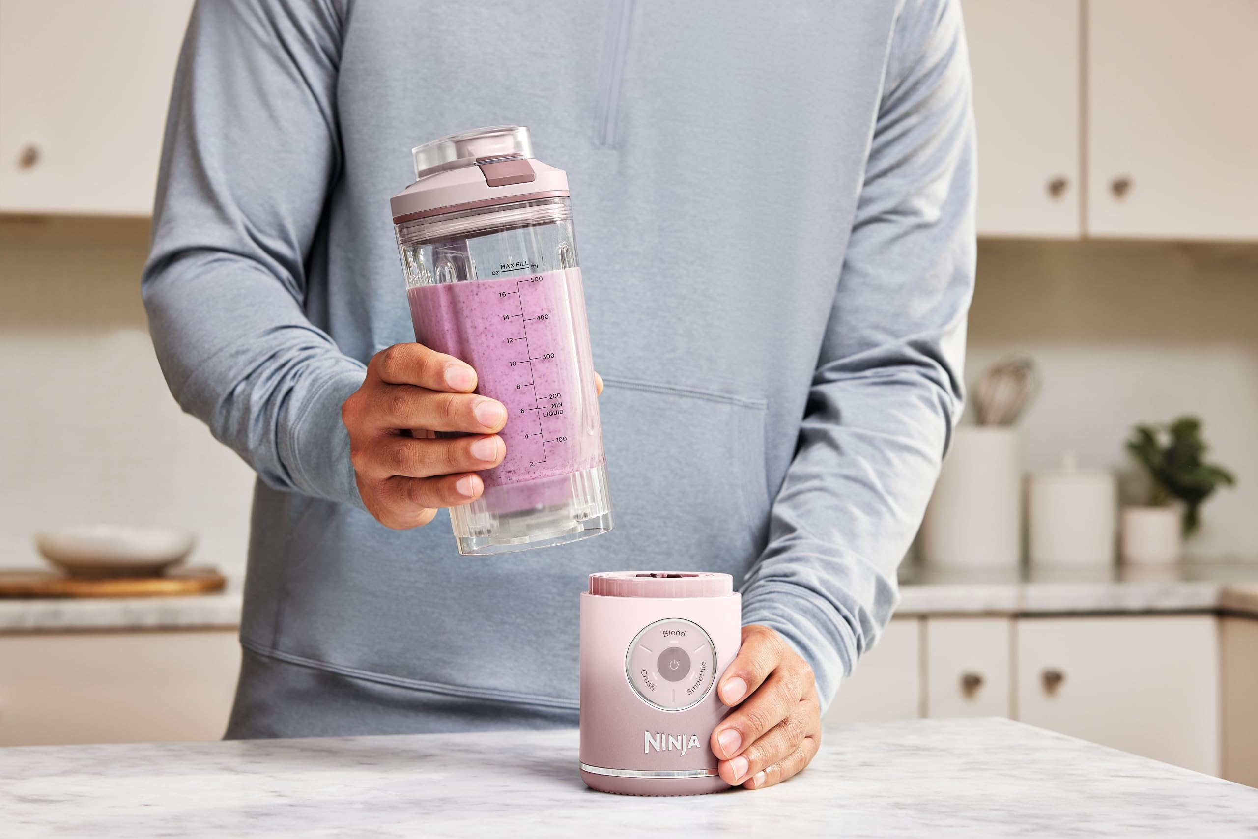 Ninja Blast Max Cordless Portable Blender, Dusty Pink: Buy Online