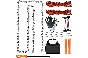 55 Inch Rope Saw: Cut Overhead Branches with Ease