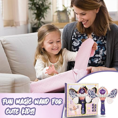 Miniatura 7 de Juguetes de princesa para niñas Varitas mágicas con luz LED intermitente para disfrazarse, regalos de cumpleaños geniales para niñas de 6, 7, 8, 9,