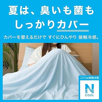 ニトリ 両面 掛け布団カバー 掛ふとんカバー シングル Nクール
