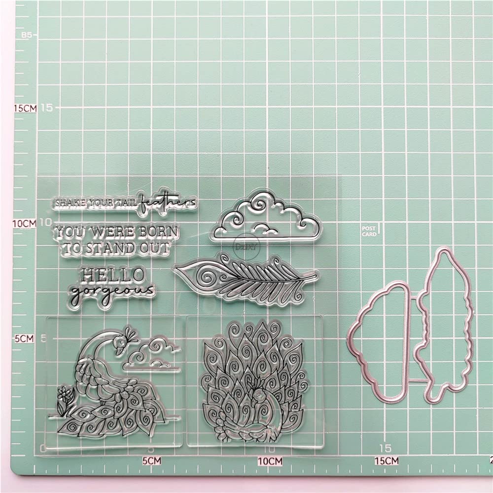 Tampons Transparents & Matrice De Découpe 'Friend Word' – Scrapbooking, Cartes, Albums – Compatible Machines De Découpe